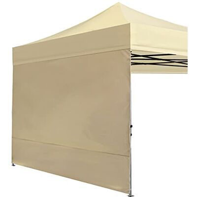 ABCCANOPY Instant zonnescherm voor partytent, 304 x 304 cm, alleen zijwand alleen, geen frame en bovenkant, beige ABCCANOPY Instant zonnescherm voor partytent, 304 x 304 cm, alleen zijwand alleen, geen frame en bovenkant, beige