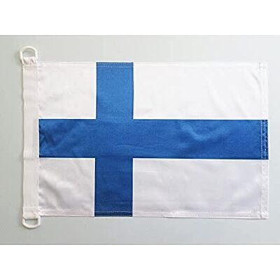 AZ FLAG Bootvlag Finland 45x30 cm Fins Mesh Polyester Plastic Ringen Buiten en nautisch gebruik bootvlag Suomi weerbestendig met dubbel gestikte naden en verstevigde randen met kunststof ringen AZ FLAG Bootvlag Finland 45x30 cm Fins Mesh Polyester Plastic Ringen Buiten en nautisch gebruik bootvlag Suomi weerbestendig met dubbel gestikte naden en verstevigde randen met kunststof ringen