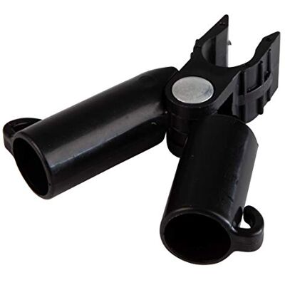 Windhager Plantenstaafverbinder, trellisscharnier, staafhouder voor plantenstokken, staafverbinderclips, Ø16mm, 4 stuks, zwart Windhager Plantenstaafverbinder, trellisscharnier, staafhouder voor plantenstokken, staafverbinderclips, Ø16mm, 4 stuks, zwart