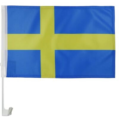 Az Flag Zweedse Auto Vlag 45x30cm - Carflag Zweeds 30x45cm - Nieuw Az Flag Zweedse Auto Vlag 45x30cm - Carflag Zweeds 30x45cm - Nieuw