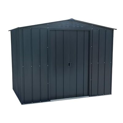 Duramax TOP Shed 8 x 6 (4,79 m2) metalen tuinberging van thermisch verzinkt staal, sterke versterkte dakstructuur, onderhoudsvrij en weerbestendig metalen tuinhuisje, antraciet Duramax TOP Shed 8 x 6 (4,79 m2) metalen tuinberging van thermisch verzinkt staal, sterke versterkte dakstructuur, onderhoudsvrij en weerbestendig metalen tuinhuisje, antraciet