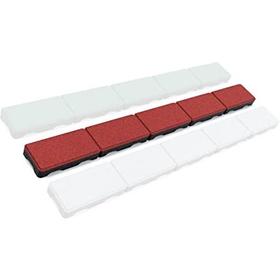 RDX Racedesign Secuplay Rubber Gazonrand 100x10x3,6cm Rood Pakket van 3 stuks RDX Racedesign Secuplay Rubber Gazonrand 100x10x3,6cm Rood Pakket van 3 stuks
