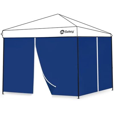 Sekey 2 stuks zijwanden voor paviljoen, 3 x 3 cm, waterdicht, winterbestendig, zijwanden voor paviljoen, partytent, tuintent, 3 x 3 m, 1 raam, 1 deur, grijs (marineblauw, 2 deuren) Sekey 2 stuks zijwanden voor paviljoen, 3 x 3 cm, waterdicht, winterbestendig, zijwanden voor paviljoen, partytent, tuintent, 3 x 3 m, 1 raam, 1 deur, grijs (marineblauw, 2 deuren)