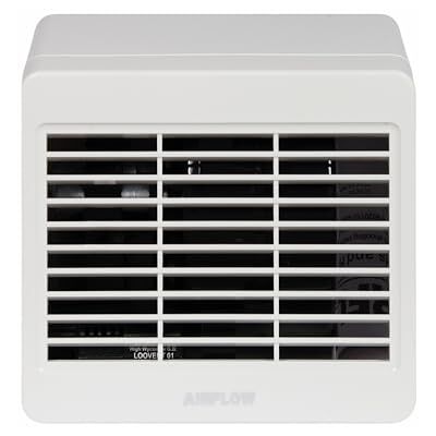 Airflow LOOVENT wandventilator, 30 W, 230 V, wit, 100 mm Airflow LOOVENT wandventilator, 30 W, 230 V, wit, 100 mm