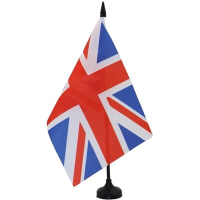 AZ FLAG Tafelvlag Verenigd Koninkrijk 21x14 cm Polyester 100D Plastic Voet AZ FLAG Tafelvlag Verenigd Koninkrijk 21x14 cm Polyester 100D Plastic Voet