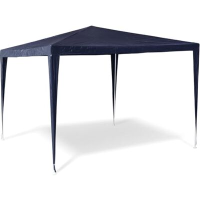 BAKAJI Tuinpaviljoen, 3 x 3 m, frame van metaal, afdekzeil van PE-stof, waterdicht, eenvoudige montage, met klikverbindingen, ideaal voor terras, camping, stand en beurzen (blauw) BAKAJI Tuinpaviljoen, 3 x 3 m, frame van metaal, afdekzeil van PE-stof, waterdicht, eenvoudige montage, met klikverbindingen, ideaal voor terras, camping, stand en beurzen (blauw)