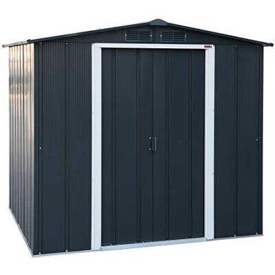 Duramax Gereedschapsschuur metaal 3,68 m2 grijs Duramax Gereedschapsschuur metaal 3,68 m2 grijs