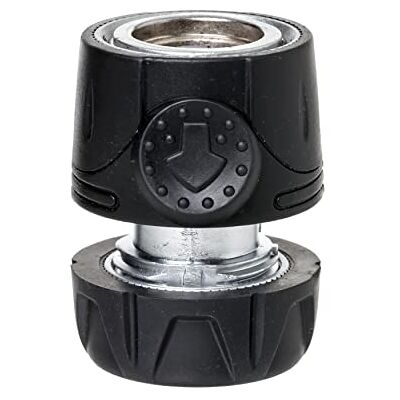 Tatay Snelkoppeling Metaal Soft voor Slangen van 3/4" (19mm) Kleur Zilver Eenvoudig Te Reinigen Eenvoudige Installatie Solide Bouw Handige Details, Zwart Tatay Snelkoppeling Metaal Soft voor Slangen van 3/4" (19mm) Kleur Zilver Eenvoudig Te Reinigen Eenvoudige Installatie Solide Bouw Handige Details, Zwart