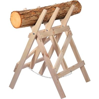 dobar ® Green Label 56080FSCe Zaagbok, inklapbaar, zaaghulp van massief hout, zaagframe voor haardhout, houtzaagbok tot 25 cm diameter, grenenhout, 64 x 64 x 94 cm dobar ® Green Label 56080FSCe Zaagbok, inklapbaar, zaaghulp van massief hout, zaagframe voor haardhout, houtzaagbok tot 25 cm diameter, grenenhout, 64 x 64 x 94 cm