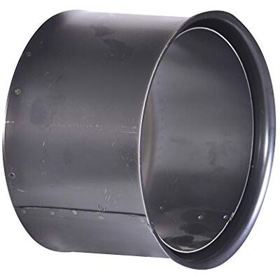 FIREFIX Wandbekleding R180/WD, dubbel, geschikt voor 2 mm dikke kachelpijpen/rookpijpen met een diameter van 180 mm, voor kachels en open haarden, ongeverfd FIREFIX Wandbekleding R180/WD, dubbel, geschikt voor 2 mm dikke kachelpijpen/rookpijpen met een diameter van 180 mm, voor kachels en open haarden, ongeverfd