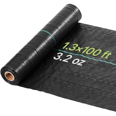 VEVOR Rol onkruidbestrijdingsdoek 0,4 x 30,5 m, onkruidbeschermingsdoek voor de tuin, 90 g/m² van polypropyleen, barrière voor gazon, tuin, onkruid, stof tegen onkruid, zwart VEVOR Rol onkruidbestrijdingsdoek 0,4 x 30,5 m, onkruidbeschermingsdoek voor de tuin, 90 g/m² van polypropyleen, barrière voor gazon, tuin, onkruid, stof tegen onkruid, zwart
