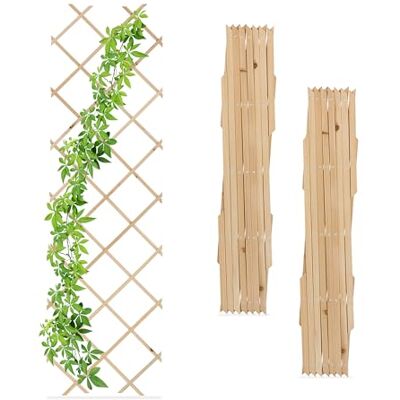 RELAXDAYS - Rampicanti Allungabile 180x60 cm - 180x60 cm - Natuurlijk vurenhout - Tuin klimrek RELAXDAYS - Rampicanti Allungabile 180x60 cm - 180x60 cm - Natuurlijk vurenhout - Tuin klimrek
