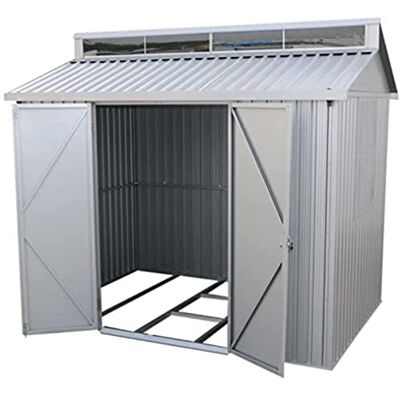 Duramax Tuinhuis aluminium, zilverkleurig, 2,63 x 1,83 x 2,31 m incl. bodem Duramax Tuinhuis aluminium, zilverkleurig, 2,63 x 1,83 x 2,31 m incl. bodem