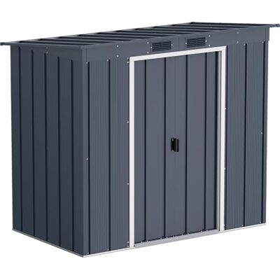 Duramax ECO 6 x 4 (2,51 m2) Pent Roof Metalen Opbergschuur, Thermisch Gegalvaniseerd Metalen Tuinhuisje, Gereedschapsopslagschuur, Sterke Versterkte Dakstructuur, Onderhoudsvrije Metalen Schuur Duramax ECO 6 x 4 (2,51 m2) Pent Roof Metalen Opbergschuur, Thermisch Gegalvaniseerd Metalen Tuinhuisje, Gereedschapsopslagschuur, Sterke Versterkte Dakstructuur, Onderhoudsvrije Metalen Schuur