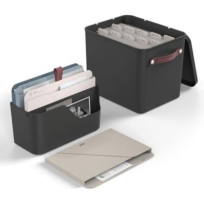 Rotho MyPaper MY PAPER Plus documentenorganizerset, kunststof (PP) BPA-vrij, zwart, (40,0 x 29,2 x 46,5 cm) Rotho MyPaper MY PAPER Plus documentenorganizerset, kunststof (PP) BPA-vrij, zwart, (40,0 x 29,2 x 46,5 cm)