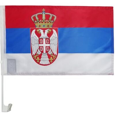 Carflag - Servië 45x30 - Servië - 45x30 cm - autovlag Carflag - Servië 45x30 - Servië - 45x30 cm - autovlag