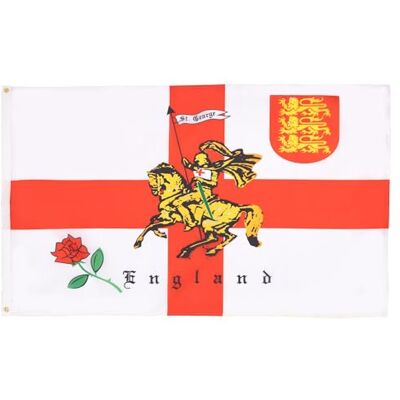 AZ FLAG Engeland Vlag met Paard 150x90cm - VK Vlag - Sint Joris AZ FLAG Engeland Vlag met Paard 150x90cm - VK Vlag - Sint Joris
