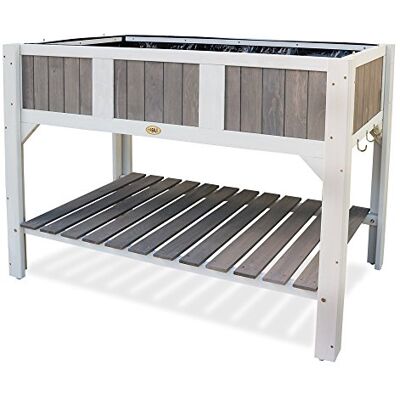 HABAU Klara verhoogd bed, grijswit, 119 x 57 x 89 cm HABAU Klara verhoogd bed, grijswit, 119 x 57 x 89 cm