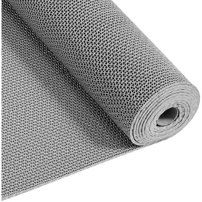 VEVOR Drainagemat, pvc, 0,9 m x 5 m, antislip, pvc-vloermat, spatbeschermingsmat voor natte ruimtes, holle matrol, antislipmat voor zwembaden, terrassen, badkamers en toiletten, grijs VEVOR Drainagemat, pvc, 0,9 m x 5 m, antislip, pvc-vloermat, spatbeschermingsmat voor natte ruimtes, holle matrol, antislipmat voor zwembaden, terrassen, badkamers en toiletten, grijs