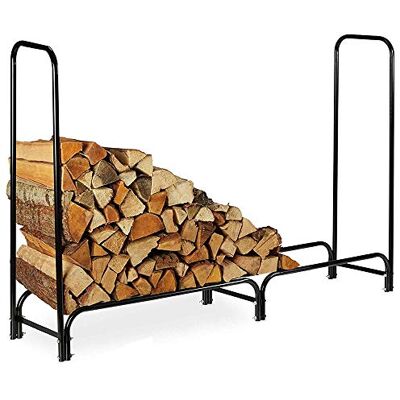 BAKAJI - Portalegna Metallo Porta Legna - 150x120x35 cm - Houtkluis BAKAJI - Portalegna Metallo Porta Legna - 150x120x35 cm - Houtkluis