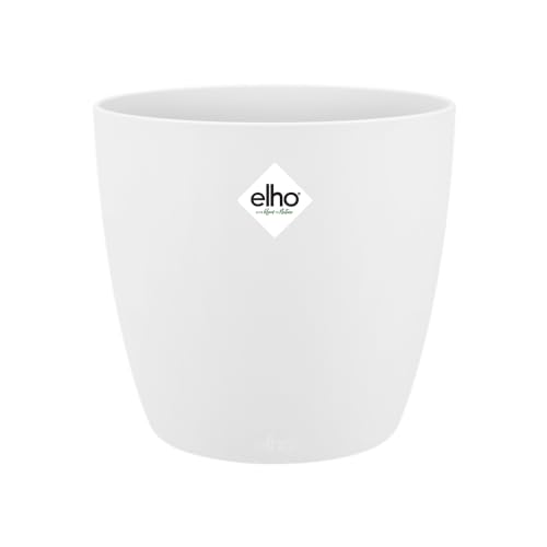 Elho Brussels Rond 14 Bloempot voor Binnen Ø 13.5 x H 12.6 cm Wit