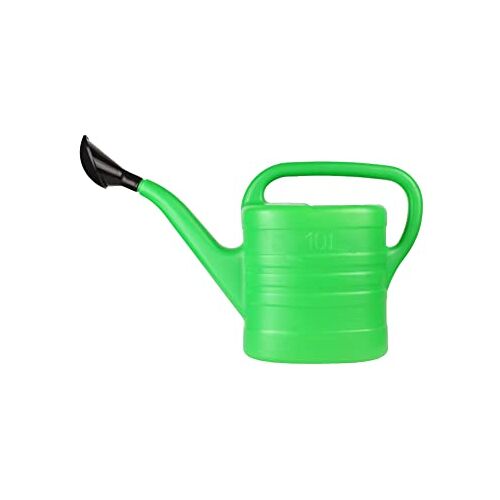 Garronda GD-0044 Gieter, tuingieter voor buiten, irrigatie, kunststof gieter, gieter voor de tuin, waterdispenser, gieter 10 l (groen, 10 liter)