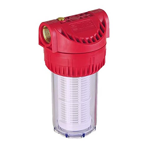 T.I.P. 31058 Voorfilter voor tuinpompen en huishoudelijke waterleidingen, 17,8 cm (7 inch), waterdebiet tot 7.000 l/u, inclusief afwasbaar filterpatroon