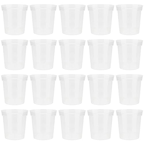 Bncxdc Plantenpotten, Plantenpotten Binnen, 9CM Plantpotten Binnen 20 Pakket, Zelfbewaterende Plantenpotten met Drainagegaten, Geschikt voor bloemen, planten Indoor moderne mode decoratieve Plastic Plantenpotten