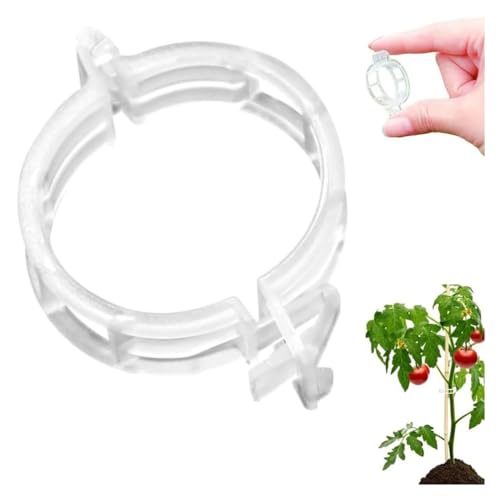 LKUOU 100 STKS Beveiligde Plastic Plant Clip, Plant Clips for Klimplanten, Plant Clips for Klimplanten, Plant Ondersteuning Tuin Clips