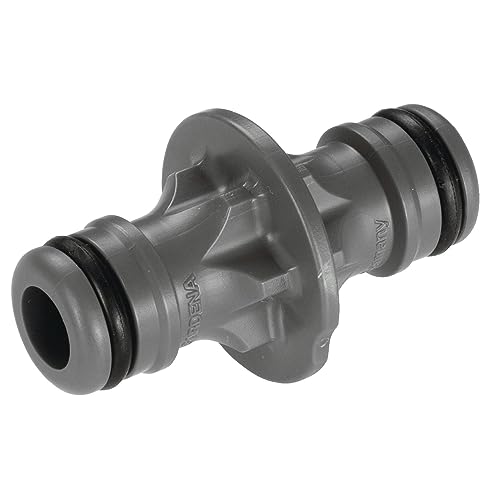 Gardena 931-50 Koppeling: verbindingsdeel voor veilige verbinding van twee slangen, ook voor de overgang van 19 mm (3/4 inch) naar 13 mm (1/2 inch) slangen 931-50, grijs