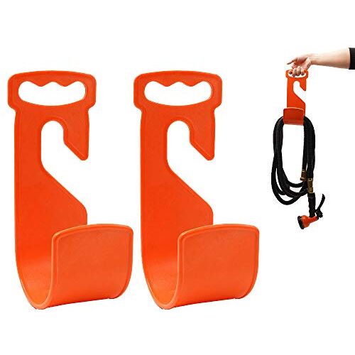 DXIA 2 Stks Plastic Tuinslang Hanger, Flexibele Tuinslang Houder, Expansie Pijp Slang Haak Roest, Gratis Muur Mount Tuinslang Houder Accessoires, voor Expanderende Slangen, Tuin Organisator