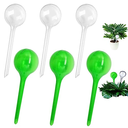 SopimusZ 6 stuks 25 x 8 cm kleine plantengietballen,  irrigatiebal voor planten, automatische irrigatieballen, potplanten, zelfbewatering, voor kamer/buitenplanten