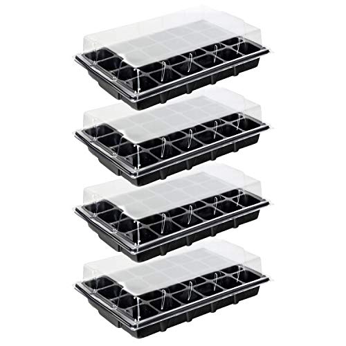 Schramm ® propagatieset kweekbakjes propagator 20,5 x 15,5 x 11 cm voor 12 kweekbakjes