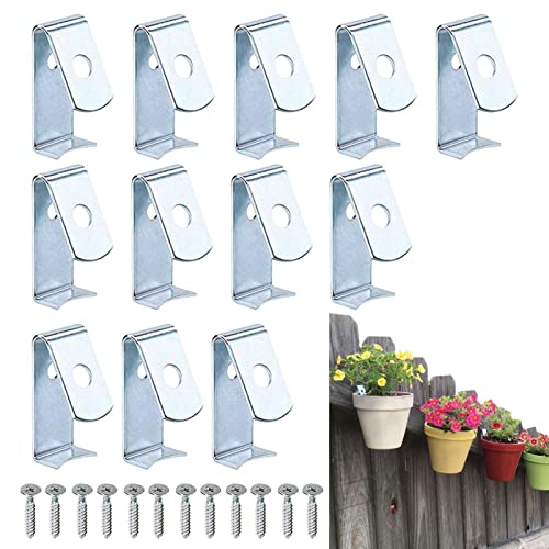 Limitoll Muur Pot Clips   Orchidee Pot 12st,Potten Hangers, Muur Klei Pot Hanger Haak Voor 5in-8in Terracotta Pot Voor Tuinen, Hekken, Muren, Achtertuinen,