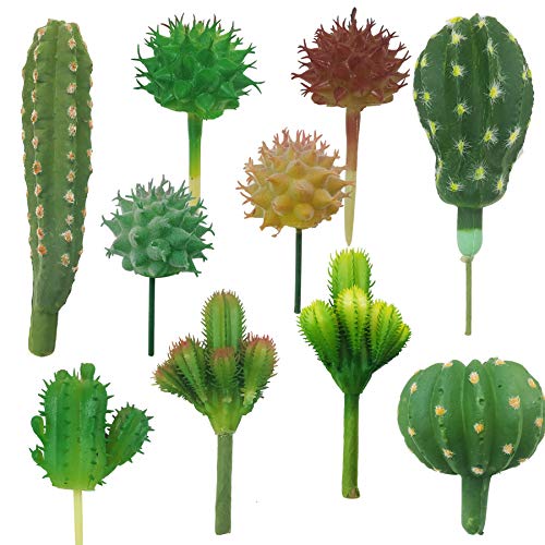 CAW Cayway 10 STKS Kunstmatige Cactus Decor Faux Fake Vetplanten Faux Cactus Cactussen Plant Kunstmatige Cactus Sappige Kunstmatige Sappige Planten voor Decoratie Faux Cactus Plant Bulk