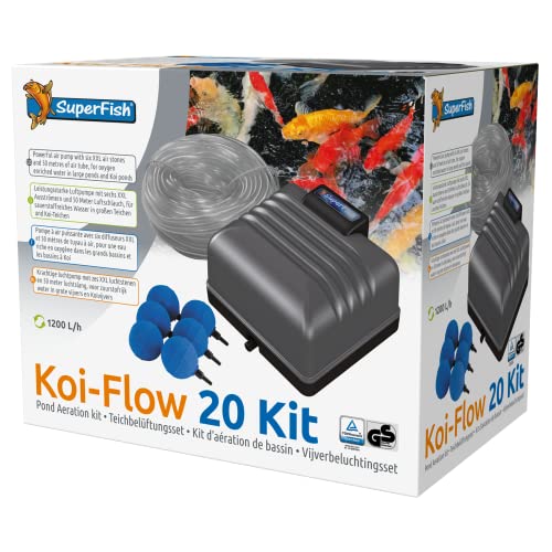 Superfish 671050/3754 Koi Flow 20 ventilatieset incl. slang en uitstroomer