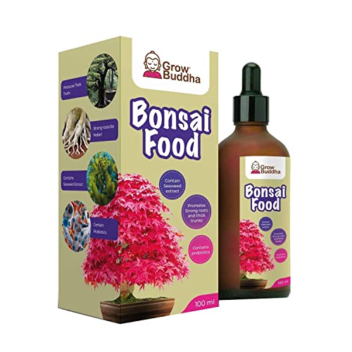 Grow Buddha Bonsai Food Fertiliser Vloeibare geconcentreerde meststof voor Bonsai bomen 100 ml Snelle groei met sterke wortel Geschikt voor alle Bonsai bomen en planten.