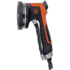 Black & Decker Irrigatiedouche: tuinsproeier voor irrigatie 10 standen universeel zwart/oranje Black & Decker Irrigatiedouche: tuinsproeier voor irrigatie 10 standen universeel zwart/oranje