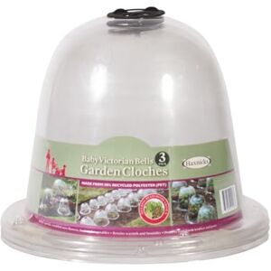 Bosmere Haxnicks 3 x Kleine Baby Victoriaanse Bell Garden Coche Plantbescherming Groente kweken Specimen Planten Pack van 3 transparant, 20 x 25 cm BELL030101 Bosmere Haxnicks 3 x Kleine Baby Victoriaanse Bell Garden Coche Plantbescherming Groente kweken Specimen Planten Pack van 3 transparant, 20 x 25 cm BELL030101