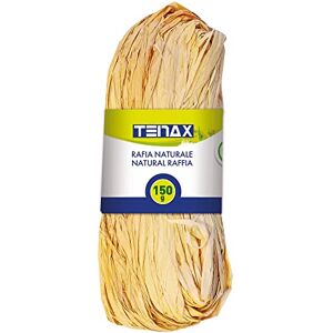 TENAX Natuurlijke bastria, 150 g, binding voor planten en tuinieren, knutselen, decoratie en ligaturen, geschenkverpakking TENAX Natuurlijke bastria, 150 g, binding voor planten en tuinieren, knutselen, decoratie en ligaturen, geschenkverpakking