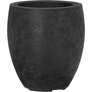 Poétic Poetic OAKURA bloempot, rond, 47 cm, zwart Poétic Poetic OAKURA bloempot, rond, 47 cm, zwart