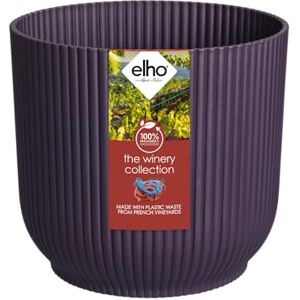 Elho The Winery Collection 22 Bloempot voor Binnen 100% Gerecycled Plastic Ø 22.0 x H 20.2 cm Donkerpaars Elho The Winery Collection 22 Bloempot voor Binnen 100% Gerecycled Plastic Ø 22.0 x H 20.2 cm Donkerpaars