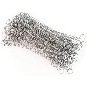 Windhager 07067 Draadsluitingen voor boordraad, draadzaksluitingen, betondraad drillbinders, met oogjes, 150 stuks, 16 cm, verzinkt Windhager 07067 Draadsluitingen voor boordraad, draadzaksluitingen, betondraad drillbinders, met oogjes, 150 stuks, 16 cm, verzinkt