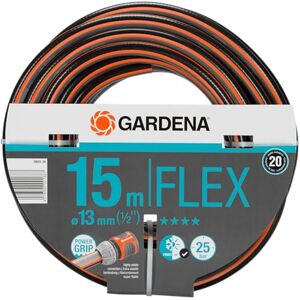 Gardena Comfort FLEX slang 13 mm (1/2") 15 m: Vormvaste, flexibele tuinslang met Power Grip profiel, hoogwaardige spiraalweving, 25 bar barstdruk, zonder Original System onderdelen (18031-20) Gardena Comfort FLEX slang 13 mm (1/2") 15 m: Vormvaste, flexibele tuinslang met Power Grip profiel, hoogwaardige spiraalweving, 25 bar barstdruk, zonder Original System onderdelen (18031-20)