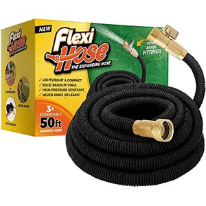 Flexi Hose Flexibele slang Lichte rekbare tuinslang Ultieme flexibiliteit zonder knikken Extra dikte met 2 cm messing beslag en dubbele latexkern rot, scheuren, lekvrij (zwart, 15 meter) Flexi Hose Flexibele slang Lichte rekbare tuinslang Ultieme flexibiliteit zonder knikken Extra dikte met 2 cm messing beslag en dubbele latexkern rot, scheuren, lekvrij (zwart, 15 meter)