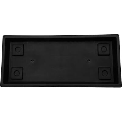 The HC Companies 18" Venetiaanse plantenbak in zwart The HC Companies 18" Venetiaanse plantenbak in zwart