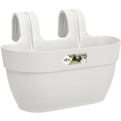 Elho Vibia Campana Easy Hanger M 36 Plantenbak voor Balkonbuiten Ø 36.0 x H 26.5 cm Zijdewit Elho Vibia Campana Easy Hanger M 36 Plantenbak voor Balkonbuiten Ø 36.0 x H 26.5 cm Zijdewit