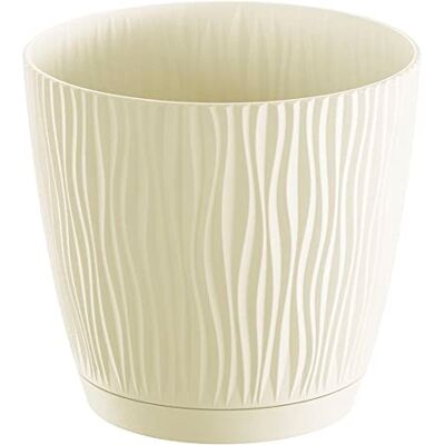 Prosperplast Bloempot Sandy P, afmetingen (mm) 282 x 282 x 260 cm, crème Prosperplast Bloempot Sandy P, afmetingen (mm) 282 x 282 x 260 cm, crème
