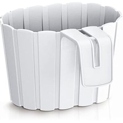 Prosperplast BOARDEE HOOK bloempot 2,2 l, afmetingen (mm) 194x212x130, wit Prosperplast BOARDEE HOOK bloempot 2,2 l, afmetingen (mm) 194x212x130, wit
