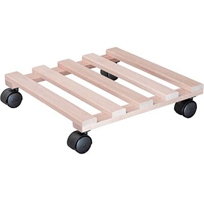 WAGNER Plantentrolley BEUKEN NATUUR 34 x 34 x 8 cm I Bloementrolley voor binnengebruik I Containertrolley van FSC®-gecertificeerd massief beukenhout I Draagvermogen 100 kg I Made in EU 20033569 WAGNER Plantentrolley BEUKEN NATUUR 34 x 34 x 8 cm I Bloementrolley voor binnengebruik I Containertrolley van FSC®-gecertificeerd massief beukenhout I Draagvermogen 100 kg I Made in EU 20033569